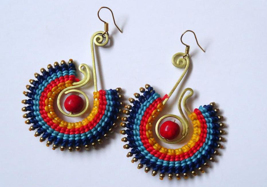 самодельные сережки