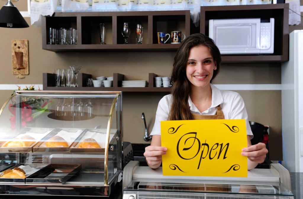 Открыла бизнес