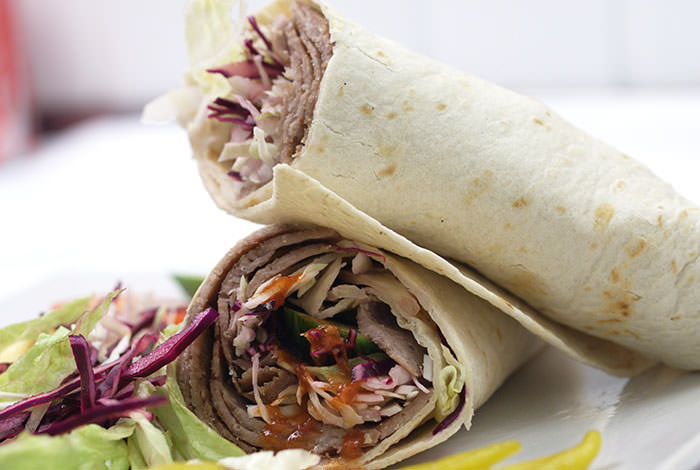 Шаурма с мясом и овощами