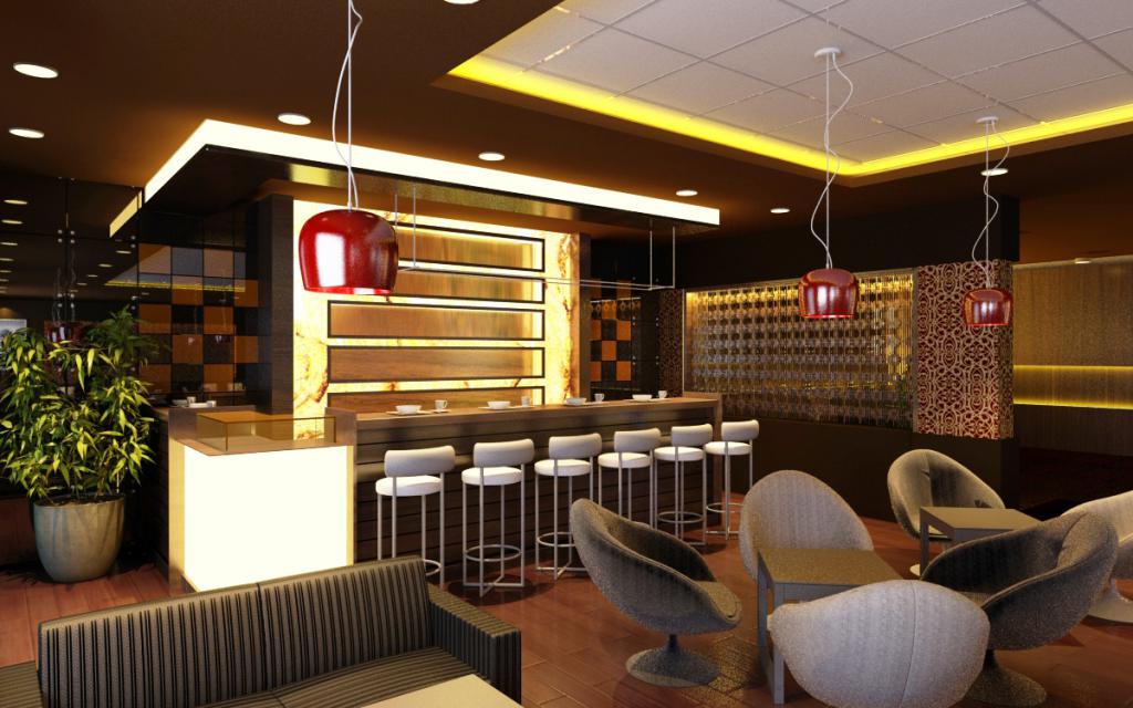 уютная кофейня