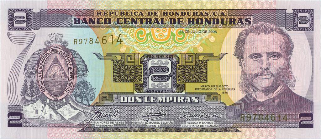 Купюры Гондураса