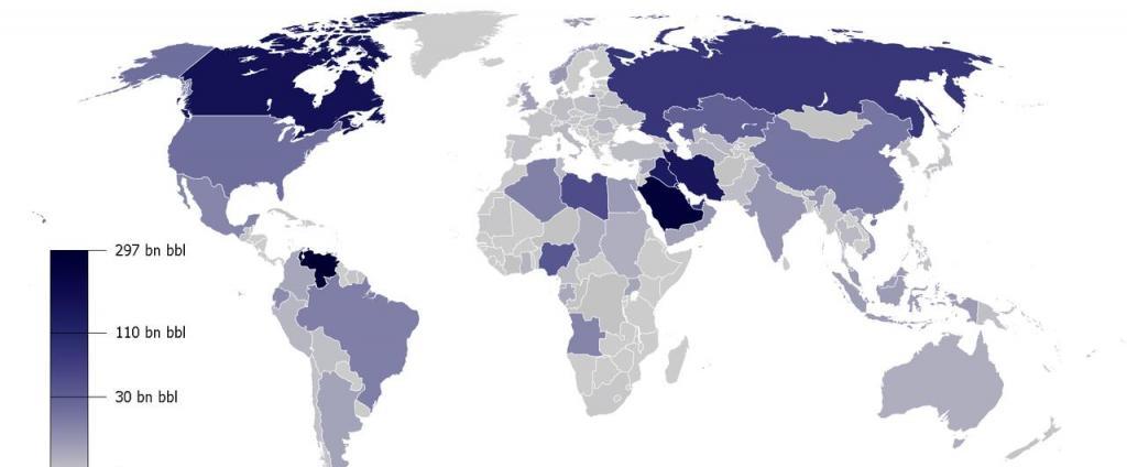 кто в мире добывает больше всего нефти