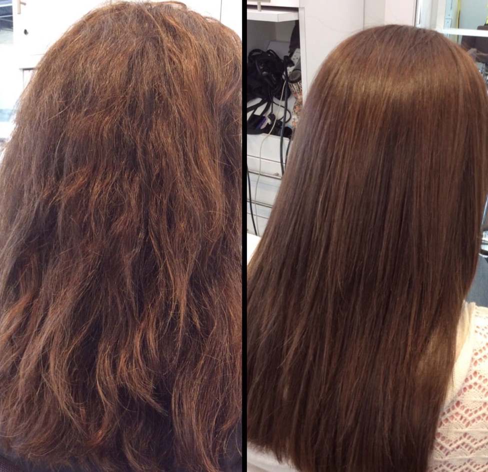 кератиновое выпрямление волос