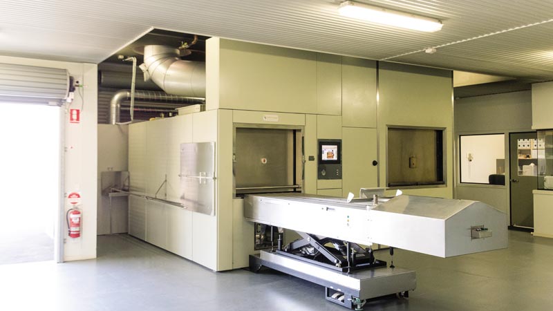 Печь в крематории для людей