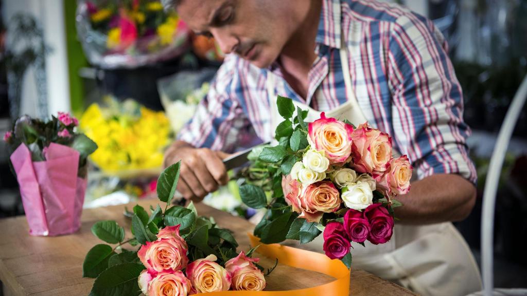 Мужчина флорист