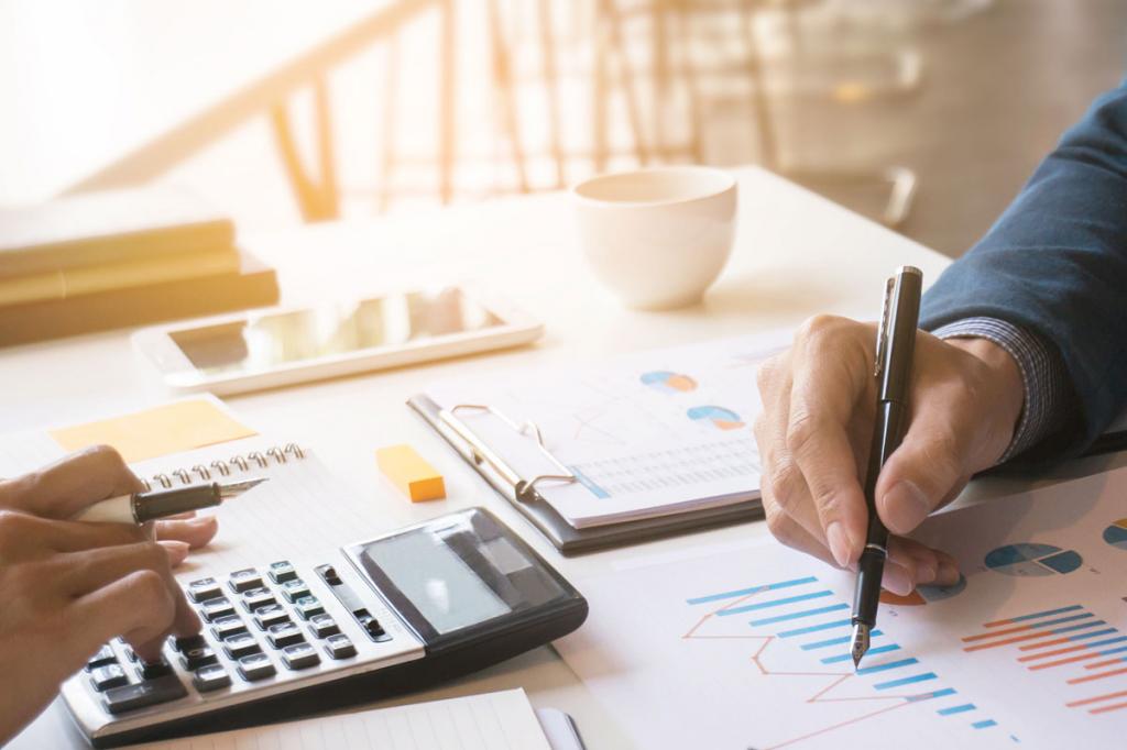 предприниматель подсчитывает свои доходы