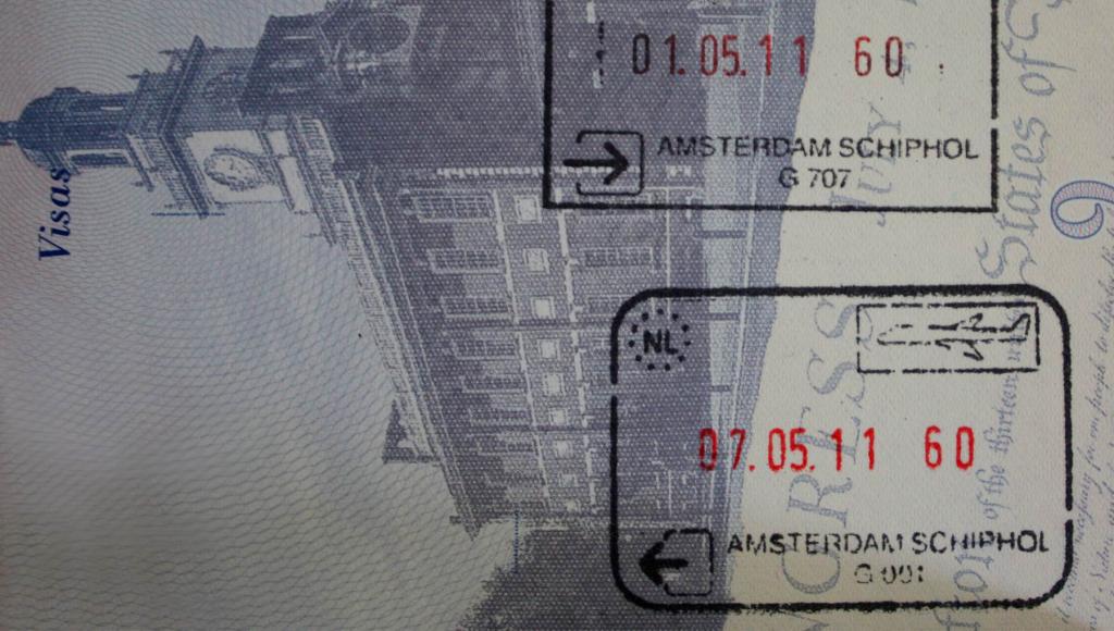 Штампы о пересечении границы