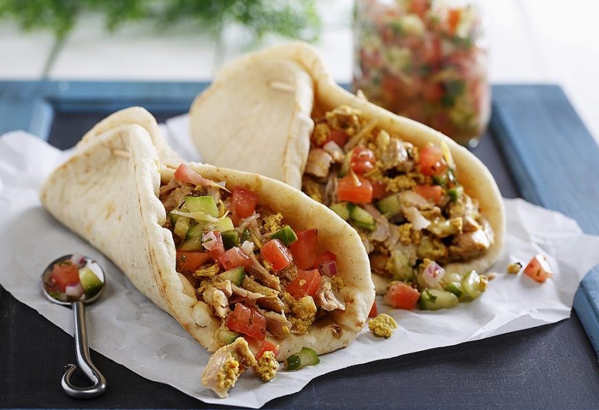 Вкусная шаурма с мясом