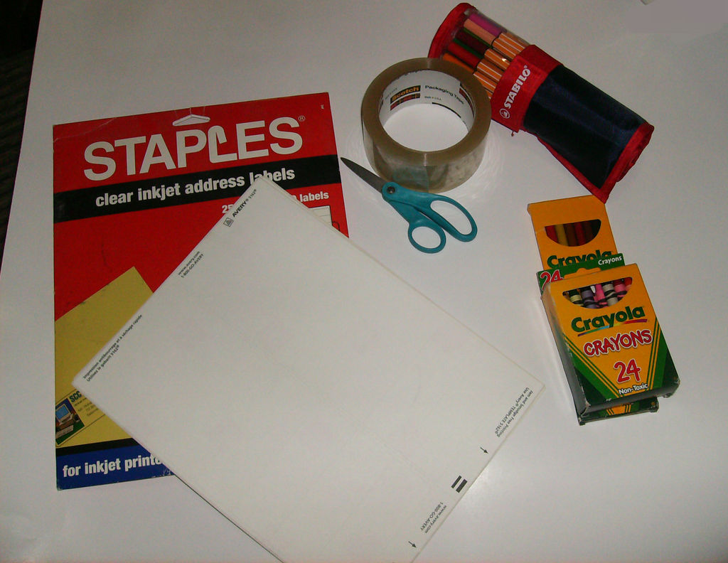 Как делать наклейки из скотча