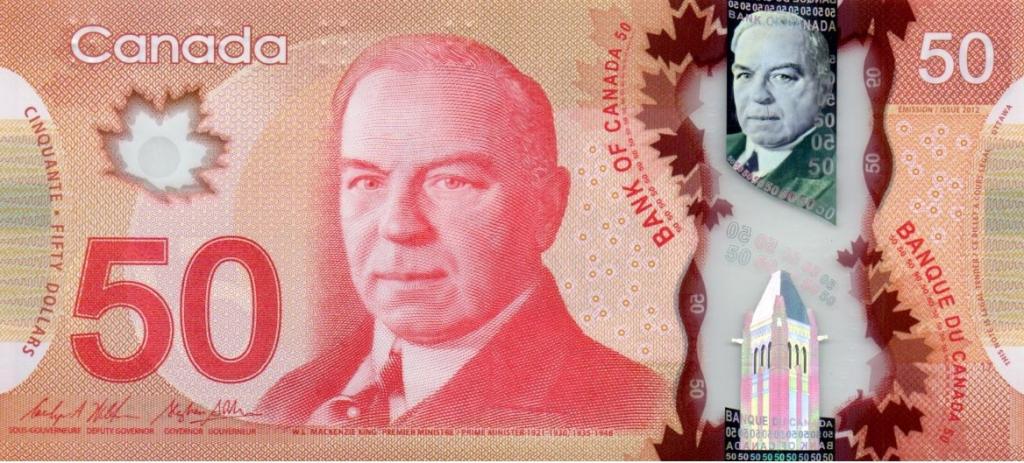 50 канадских долларов
