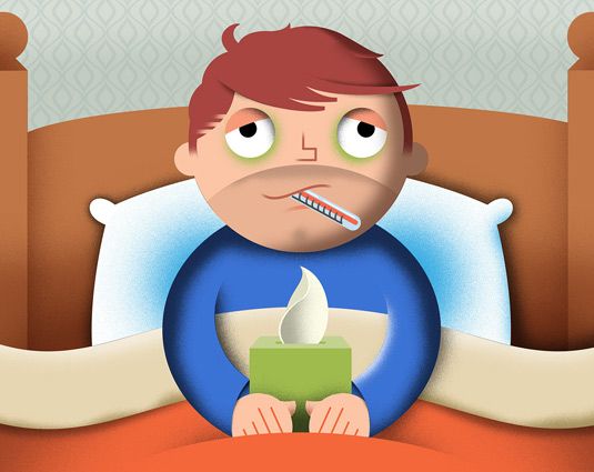 Уход на больничный