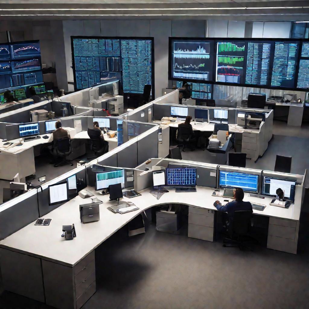 офис бухгалтеров, занятых расчетом пеней