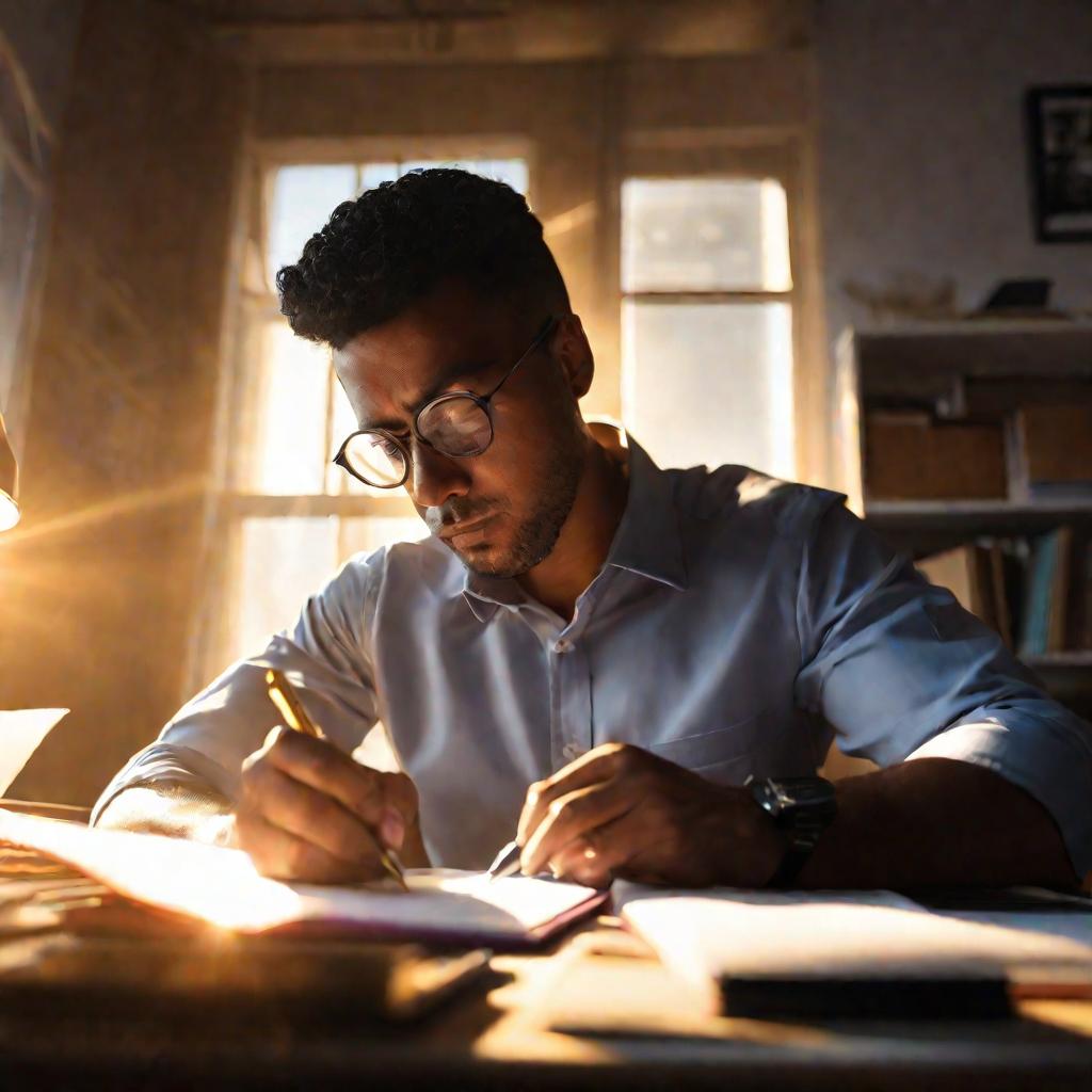 Бухгалтер считает на калькуляторе