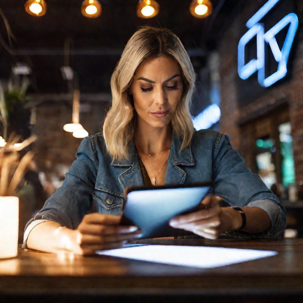 Портрет предпринимательницы с заполненной формой по НДС