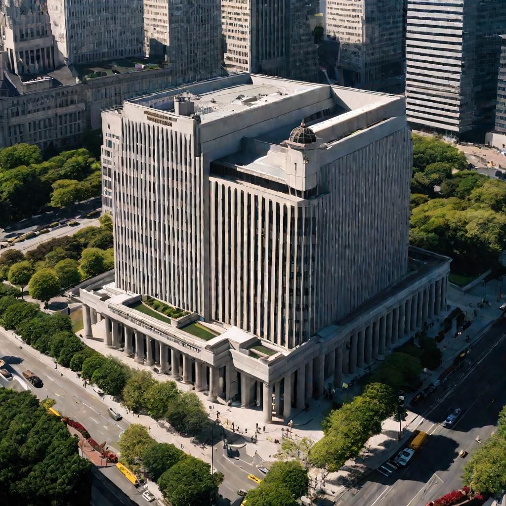 Здание налоговой инспекции и люди возле него